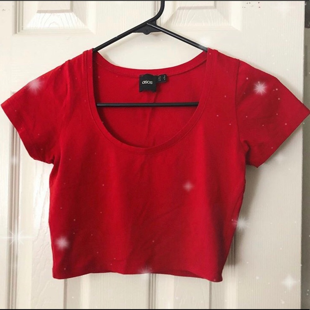 ASOS Red Crop Top